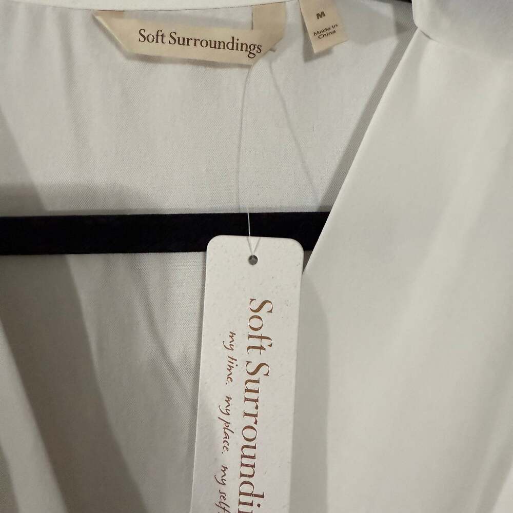 Soft Surroundings Enka Tank Blouse White - Picture 2 of 7